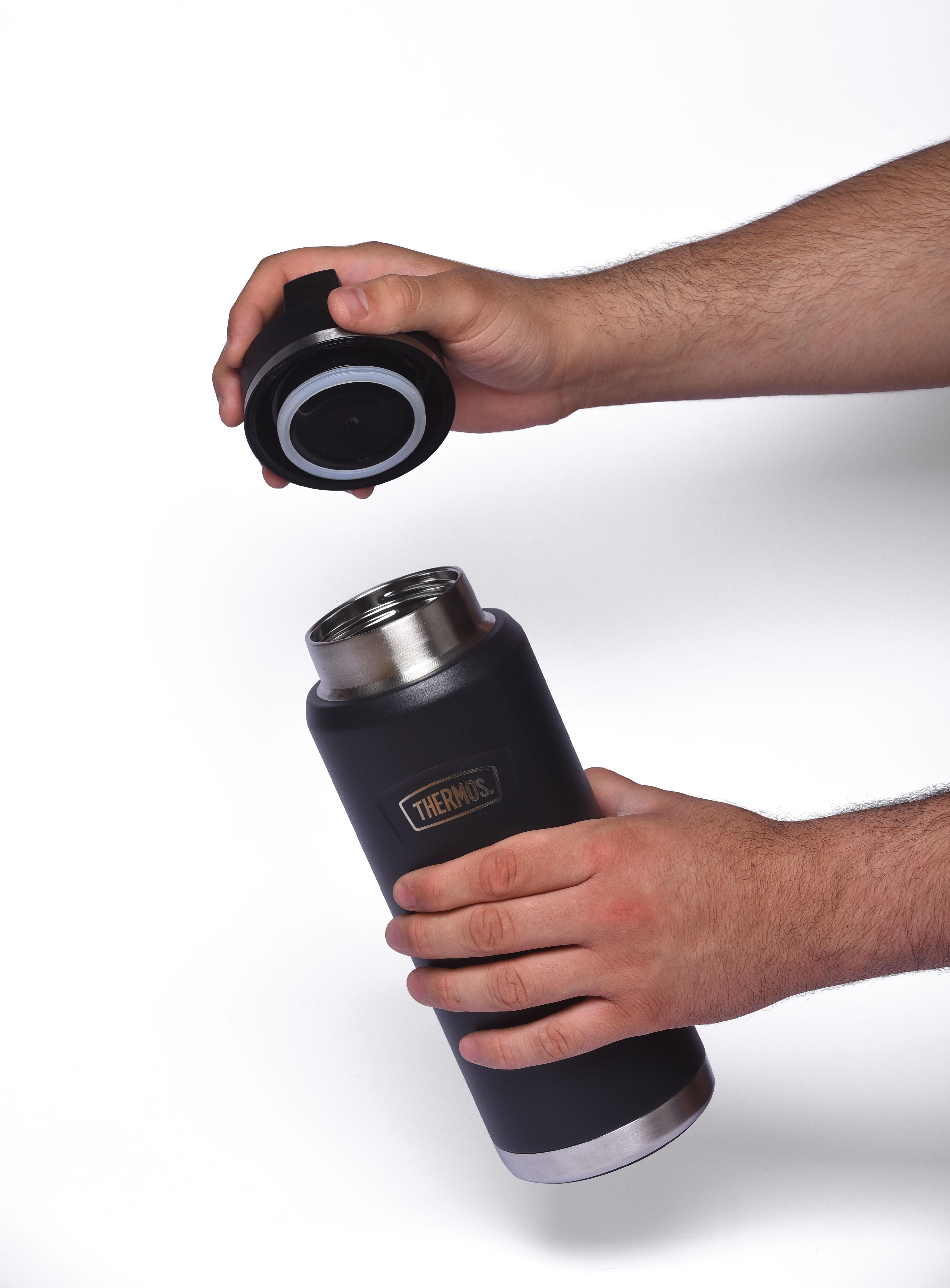 BOTELLA HIDRATACIÓN ICON ACERO INOXIDABLE 1.2LT GRAFITO-3