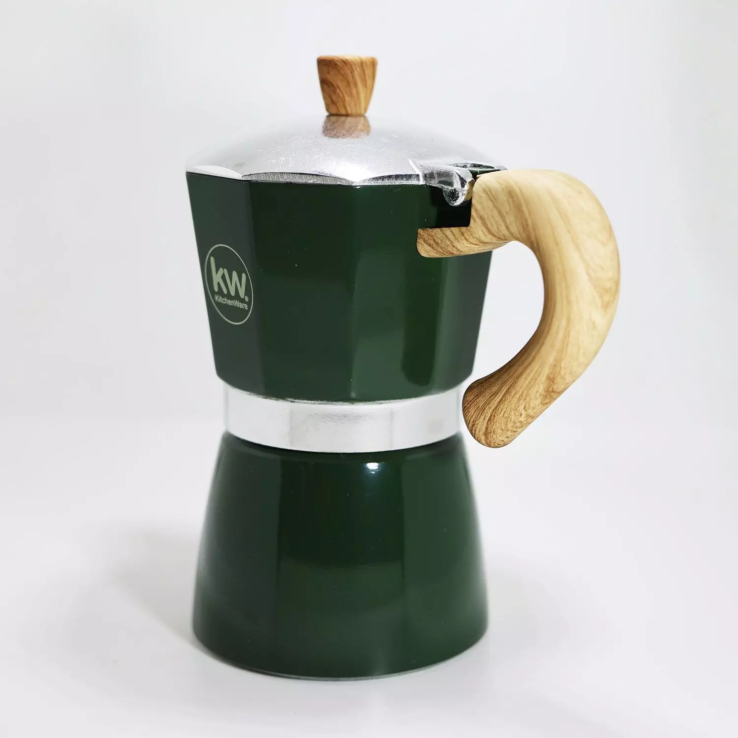 CAFETERA ITALIA ALUMINIO 6 TAZAS 300ML VERDE-3