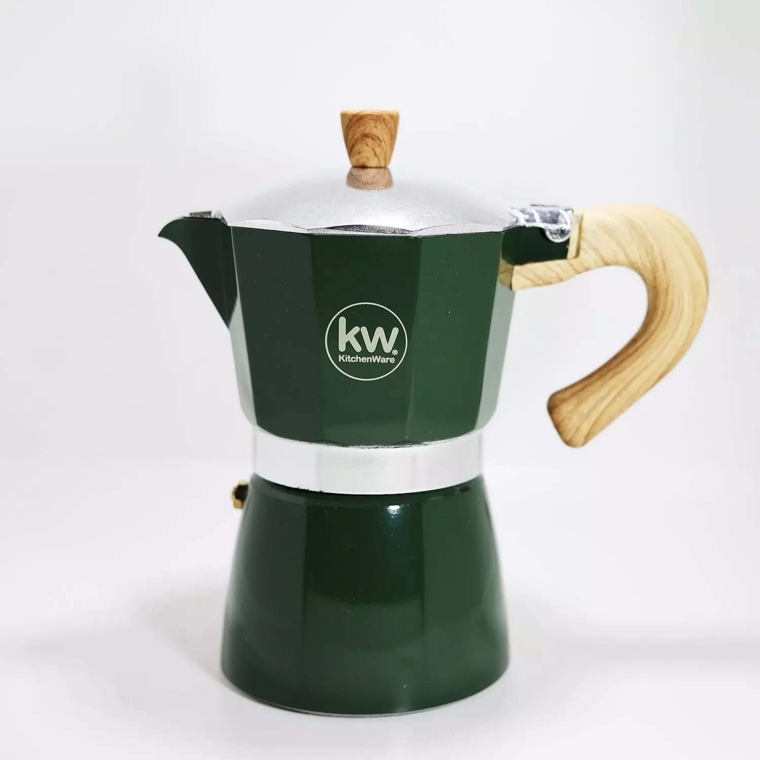 CAFETERA ITALIA ALUMINIO 6 TAZAS 300ML VERDE-4