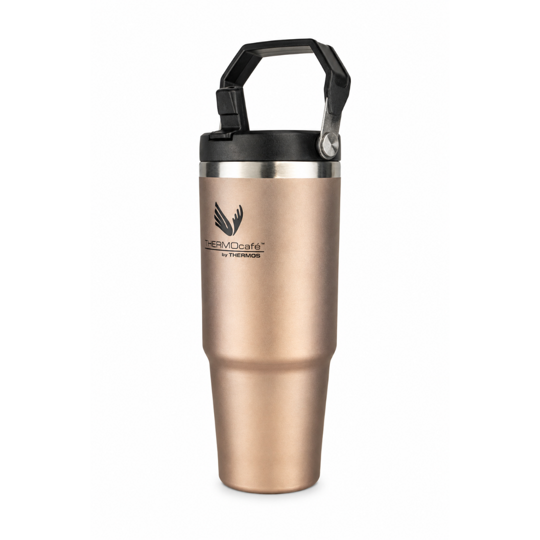 MUG TERMICO ACERO INOXIDABLE FLIP LID 880 ML ROSE-4
