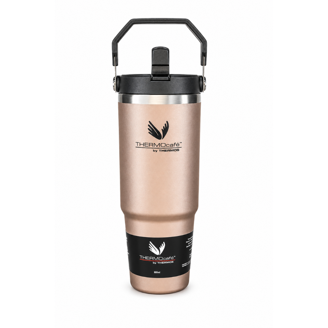 MUG TERMICO ACERO INOXIDABLE FLIP LID 880 ML ROSE-6