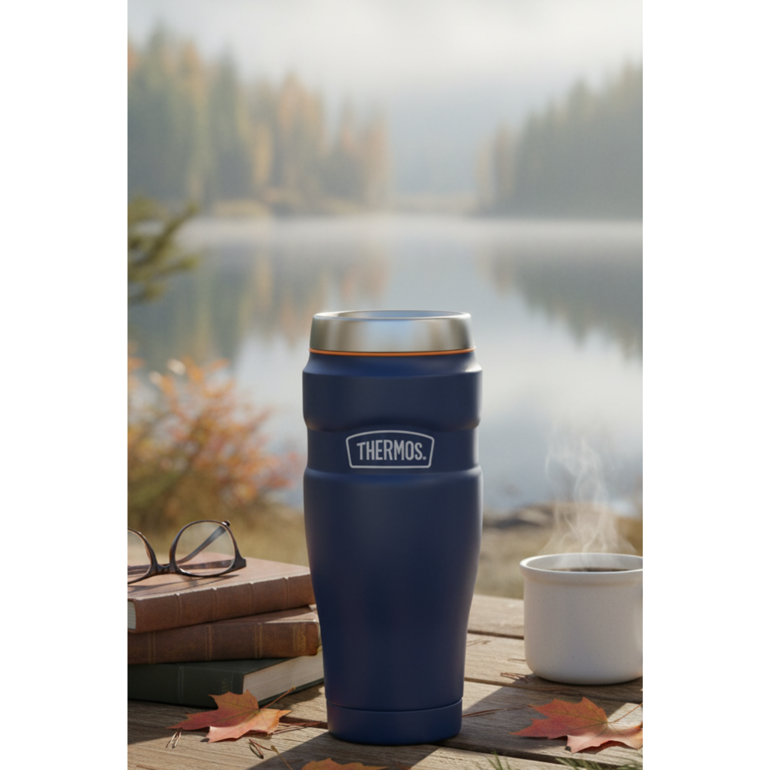 TERMO MUG ACERO INOX KING 470ML MATT NAVY-2