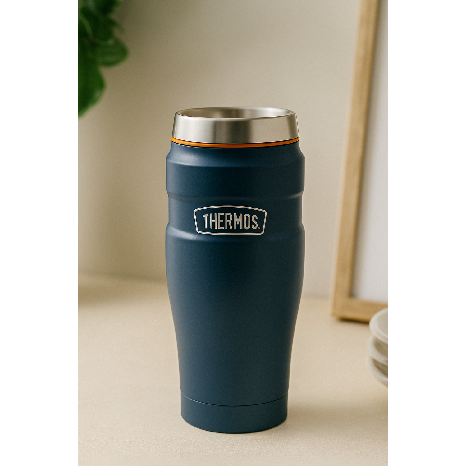 TERMO MUG ACERO INOX KING 470ML MATT NAVY-3