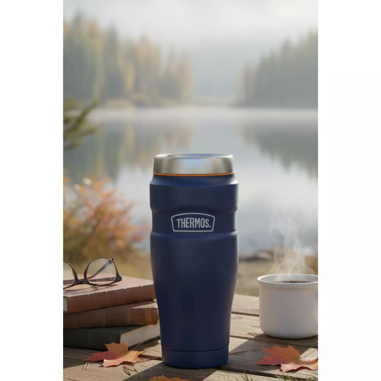 TERMO MUG ACERO INOX KING 470ML MATT NAVY-4
