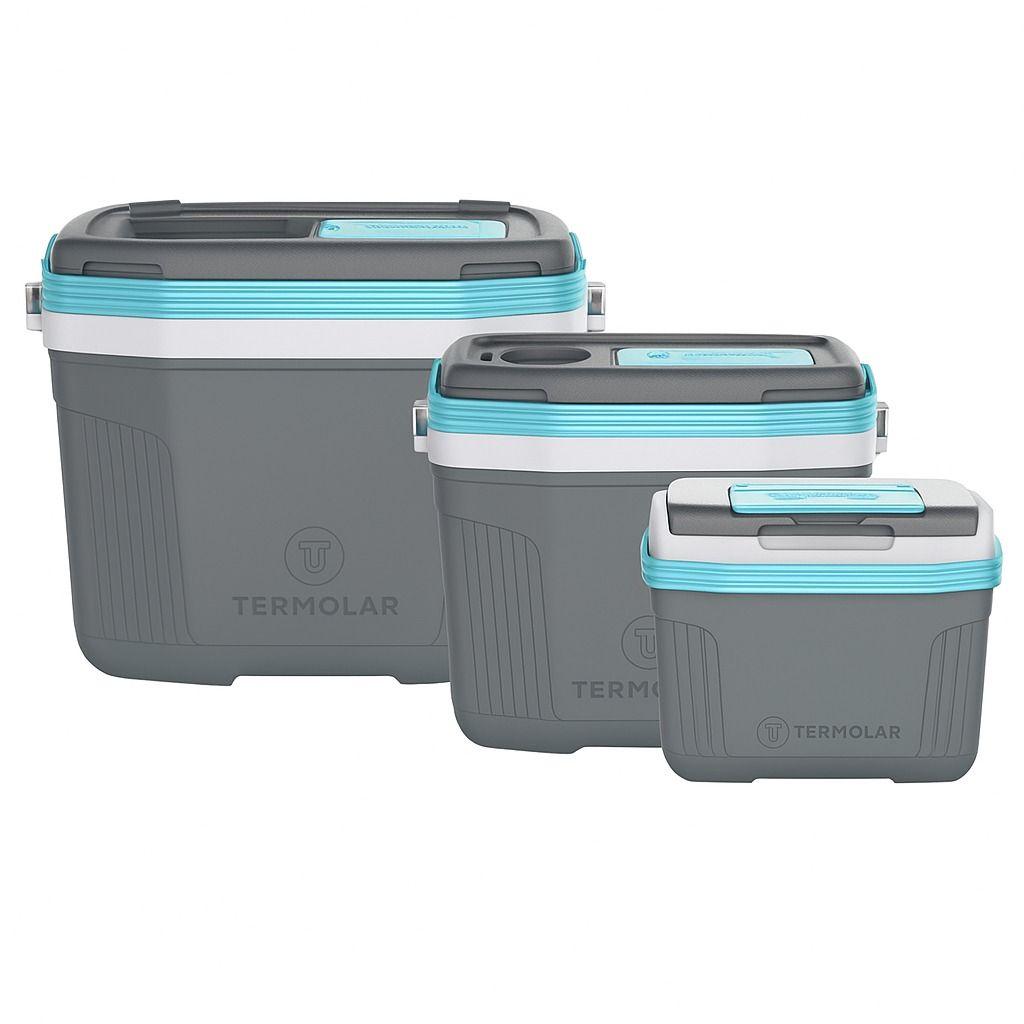 COMBO COOLER TERMOLAR 8LT, 20LT Y 32LT GRIS-0