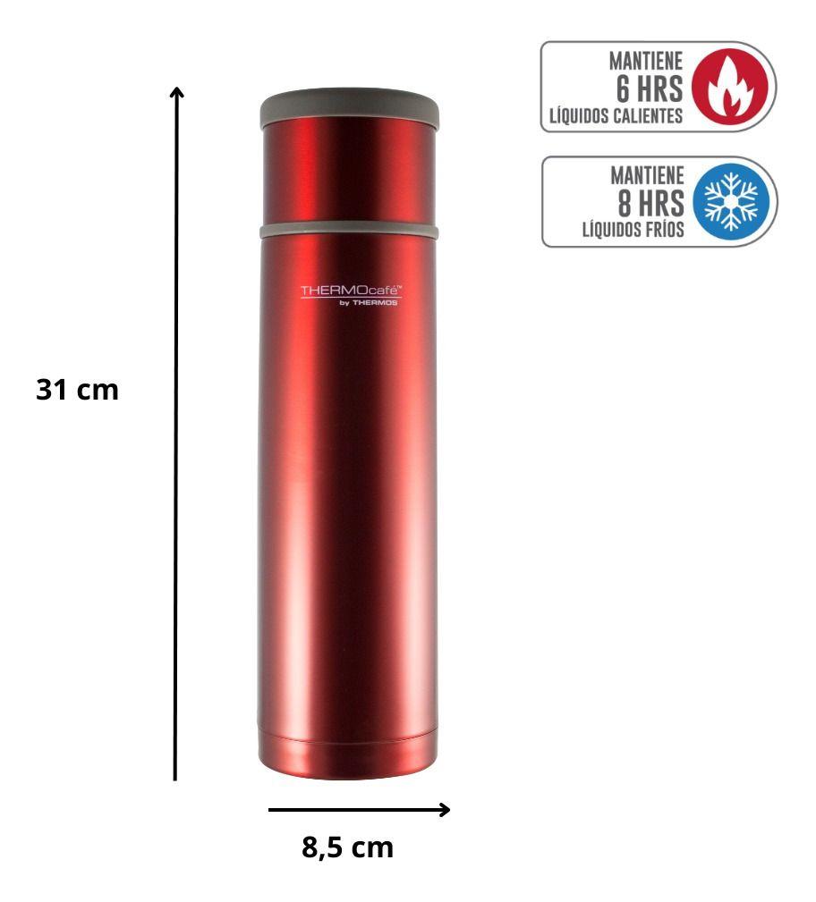 TERMO LÍQUIDO ACERO INOXIDABLE ROJO 1 LT - THERMOS-2
