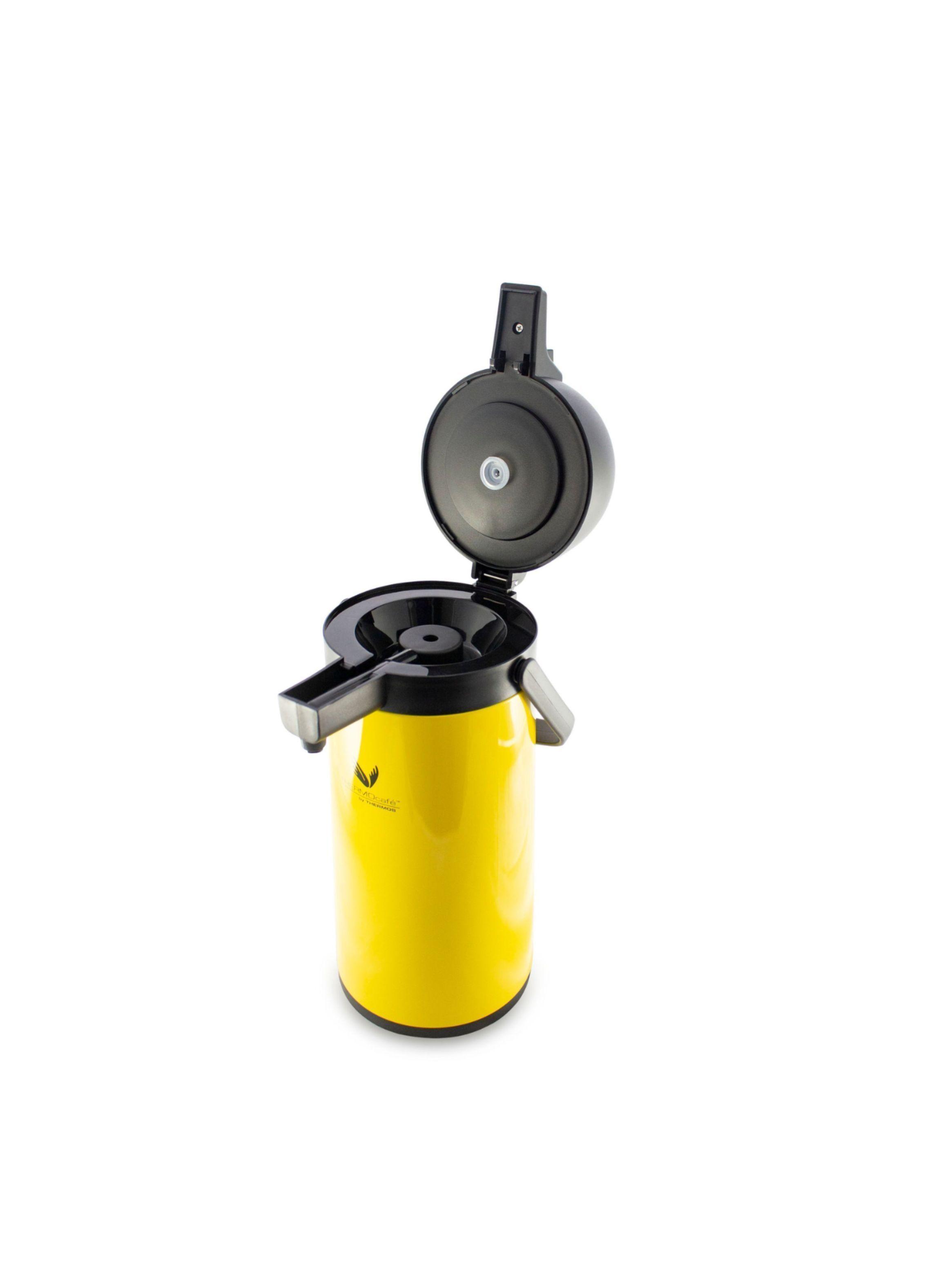 TERMO SIFÓN ACERO INOXIDABLE DE VIDRIO 1,5 LT AMARILLO-2