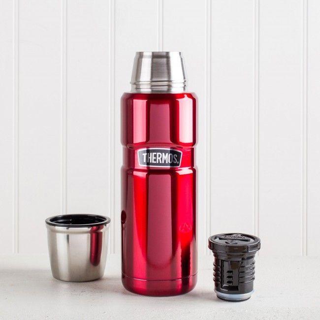 TERMO LIQUIDO ACERO INOX 470ML KING ROJO-2