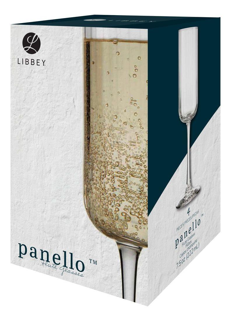 SET 4 COPAS ESPUMANTE FLAUTA PANELLO 221 ML-LIBBEY-3