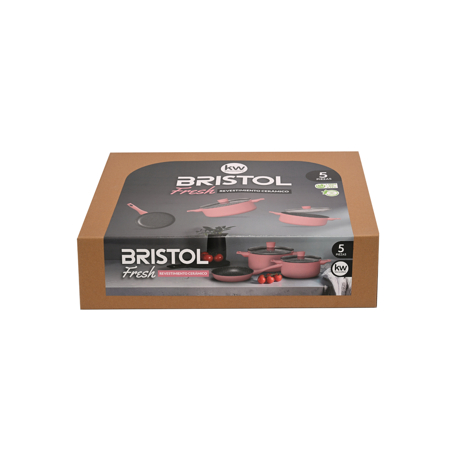 BATERIA 5 PIEZAS ALUMINIO FORJADO BRISTOL FRESH-6