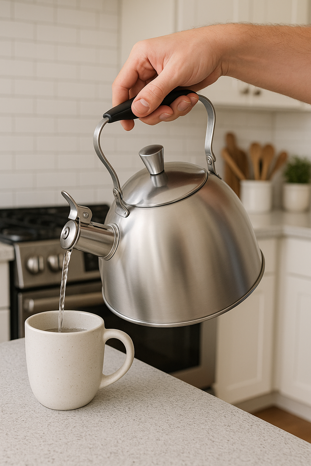 TETERA DE ACERO INOXIDABLE OSLO PLATEADA 3LT-2