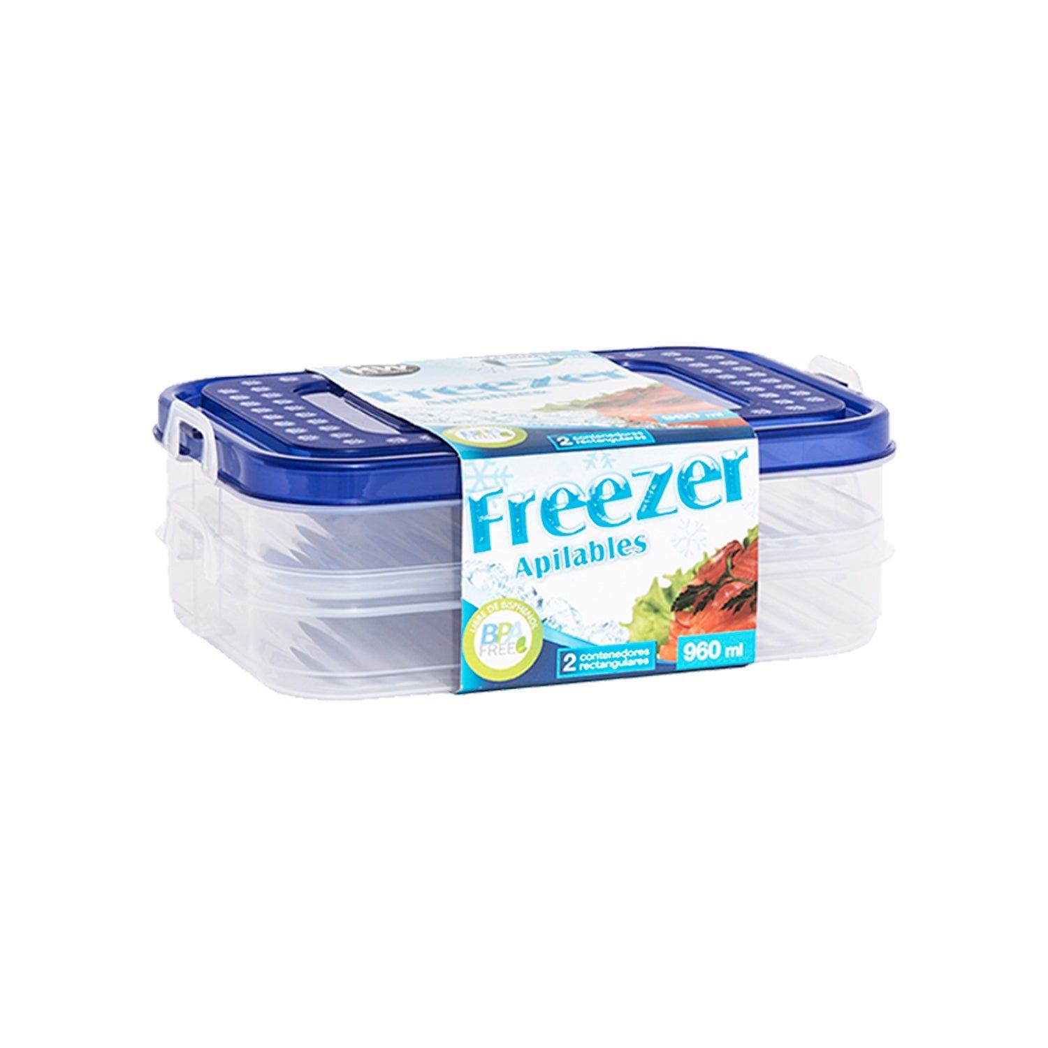 SET 2 CONTENEDORES RECTANGULAR 960 ML-0