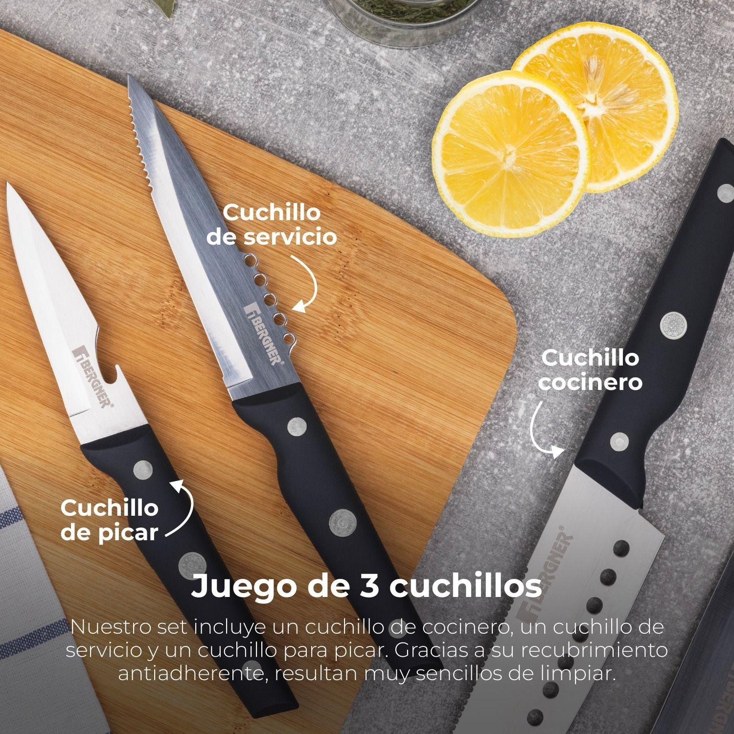 SET 3 CUCHILLOS ACERO INOXIDABLE REECO-4