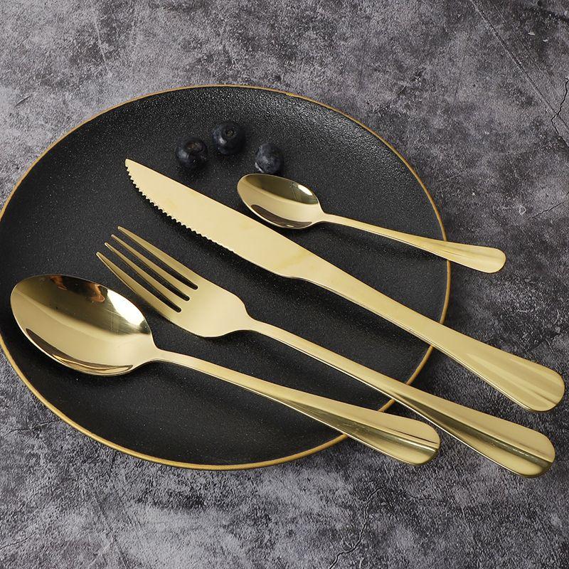 SET DE CUBIERTOS 24 PIEZAS ACERO INOXIDABLE CAPRI GOLD-4