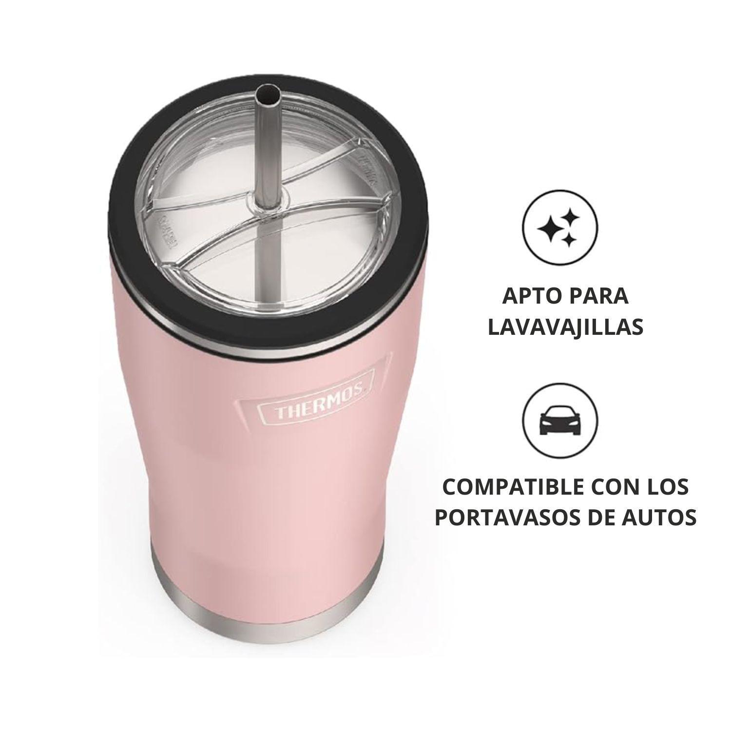 SET VASO SANDSTONE Y MUG PINK ICON ACERO INOX 710ML-2