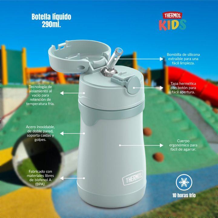 BOTELLA CON BOMBILLA THERMOS SIPPY KIDS 290ML MORADO-3
