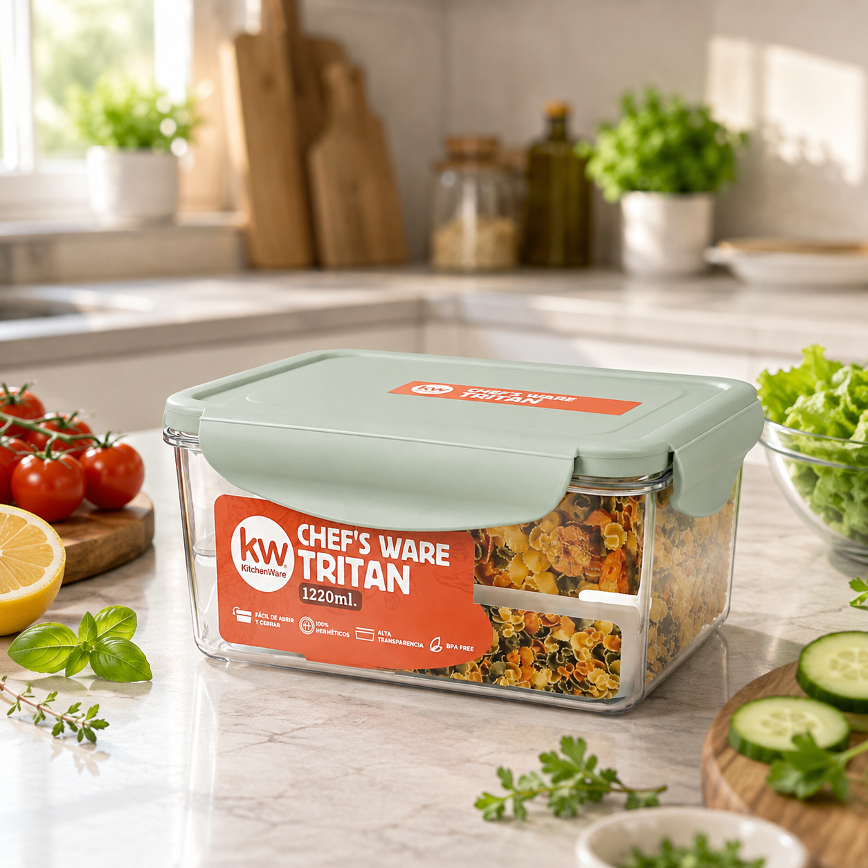 CONTENEDOR TRITAN RECTANGULAR 1.2LT-2