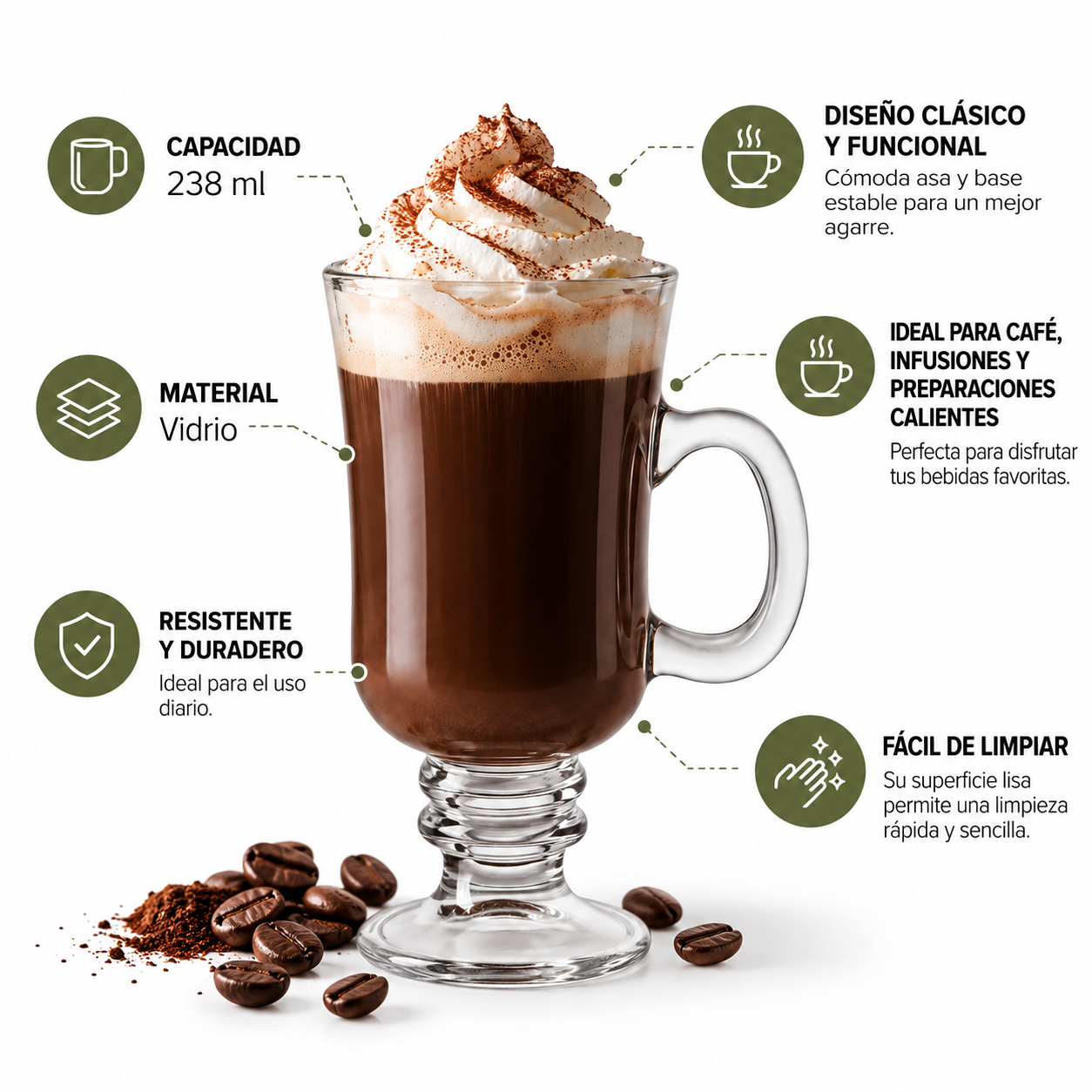 TAZA IRISH COFFEE VIDRIO 238 ML-1