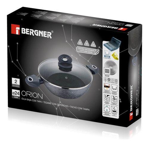 OLLA ARROCERA 24 CM C/TAPA 4 LT ORION- BERGNER COLOR GRIS OSCURO-5