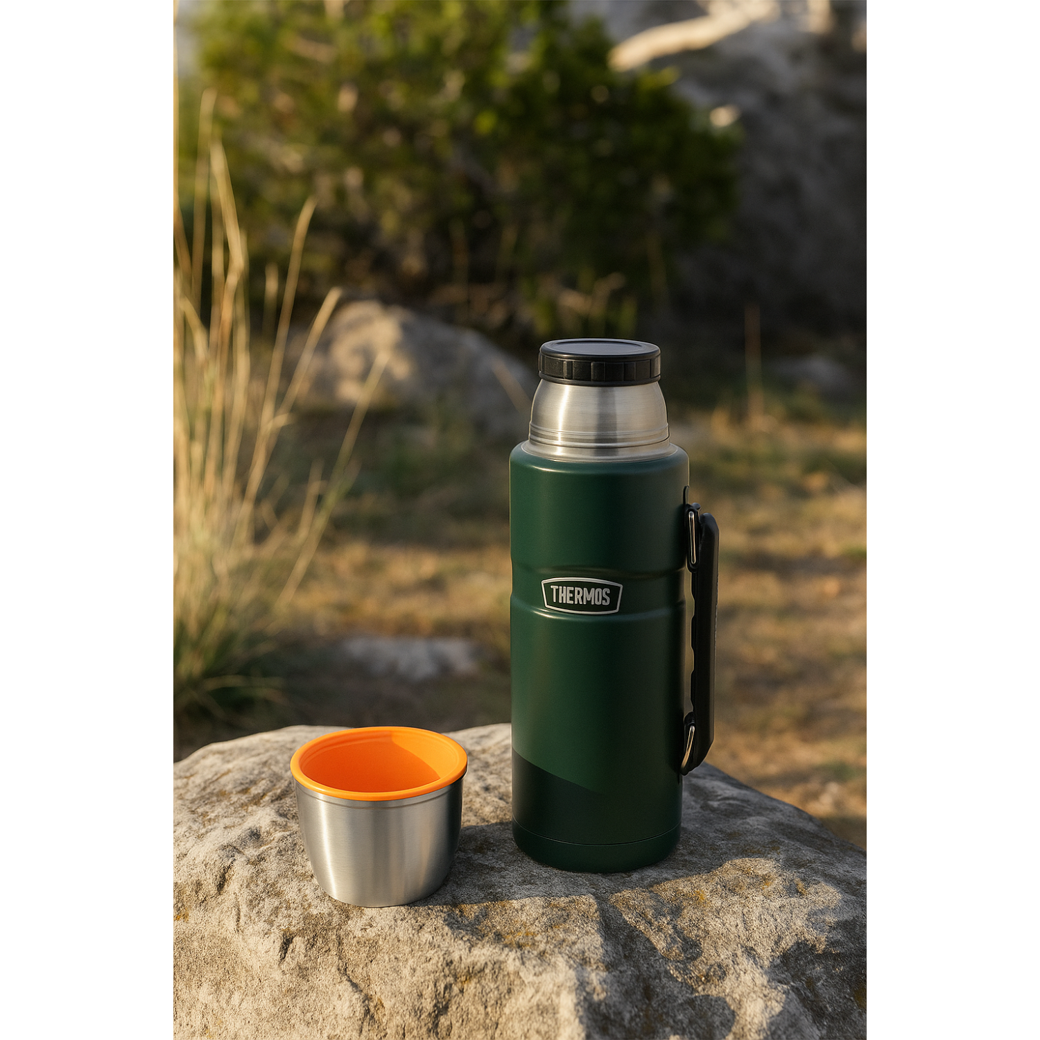 TERMO LIQUIDO ACERO INOX KING 2L MATT GREEN-3