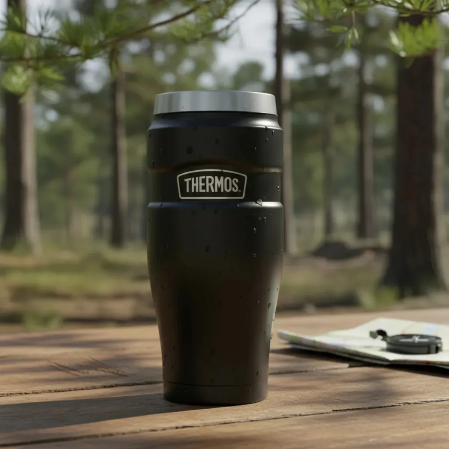 TERMO MUG ACERO INOXIDABLE 470ML KING NEGRO-3