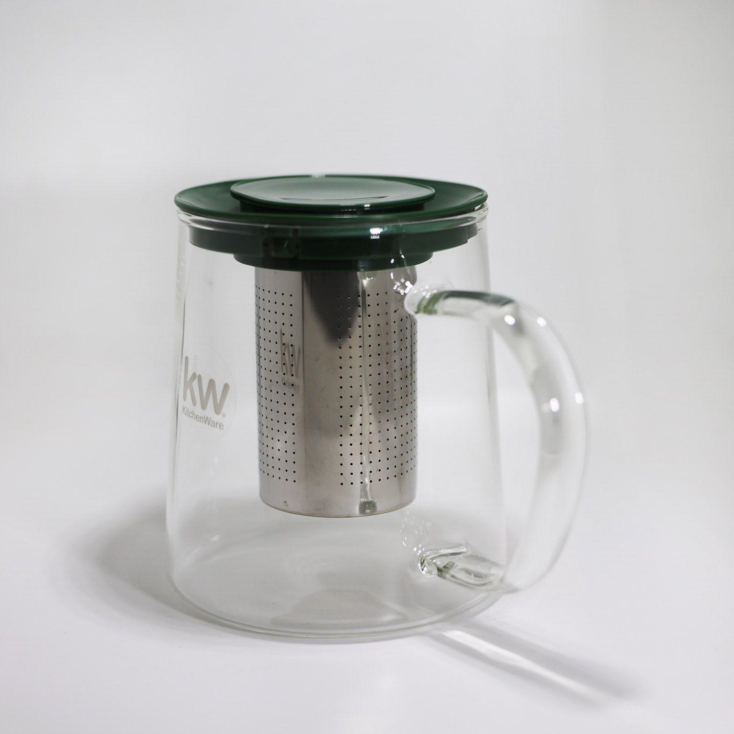 TETERA VIDRIO BOROSILICATO CON INFUSOR 850 ML VERDE-2