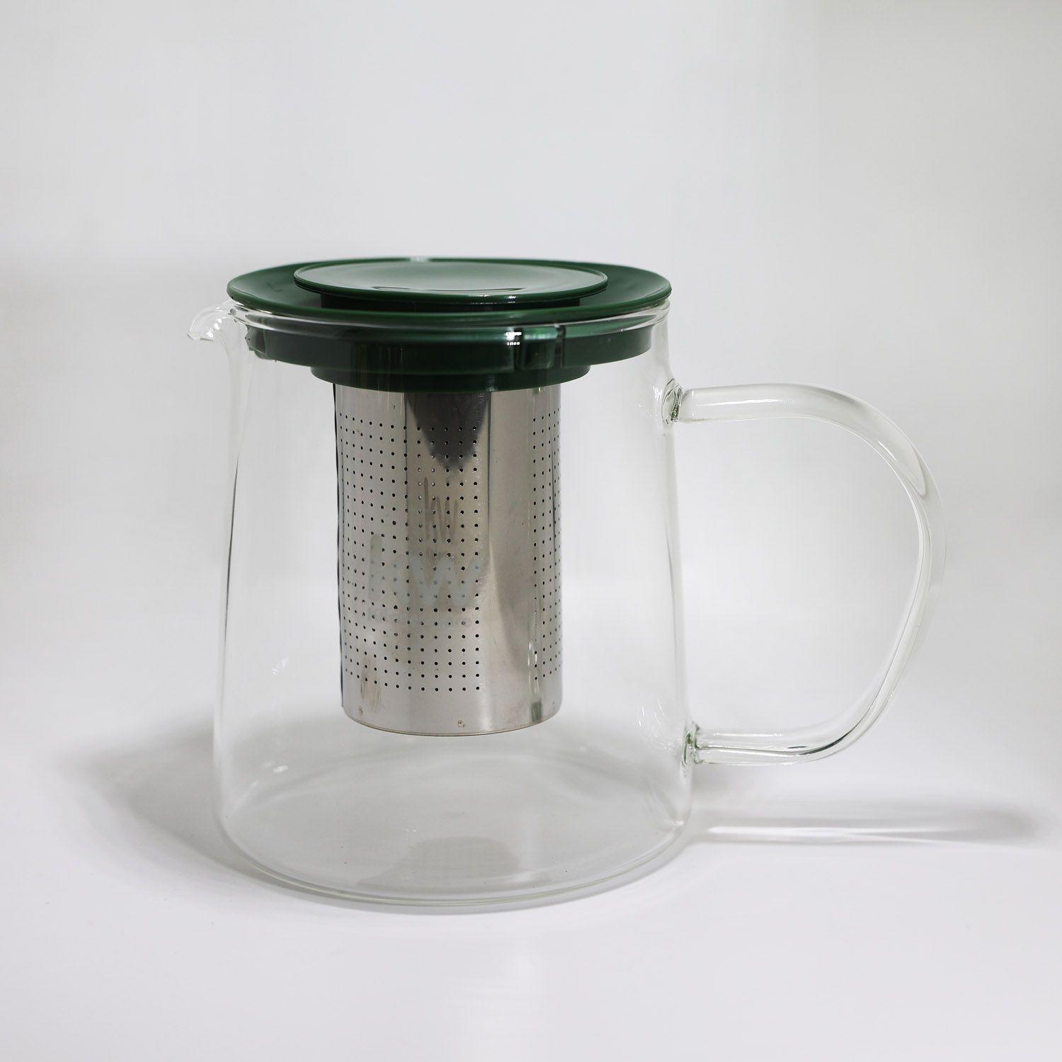 TETERA VIDRIO BOROSILICATO CON INFUSOR 850 ML VERDE-4