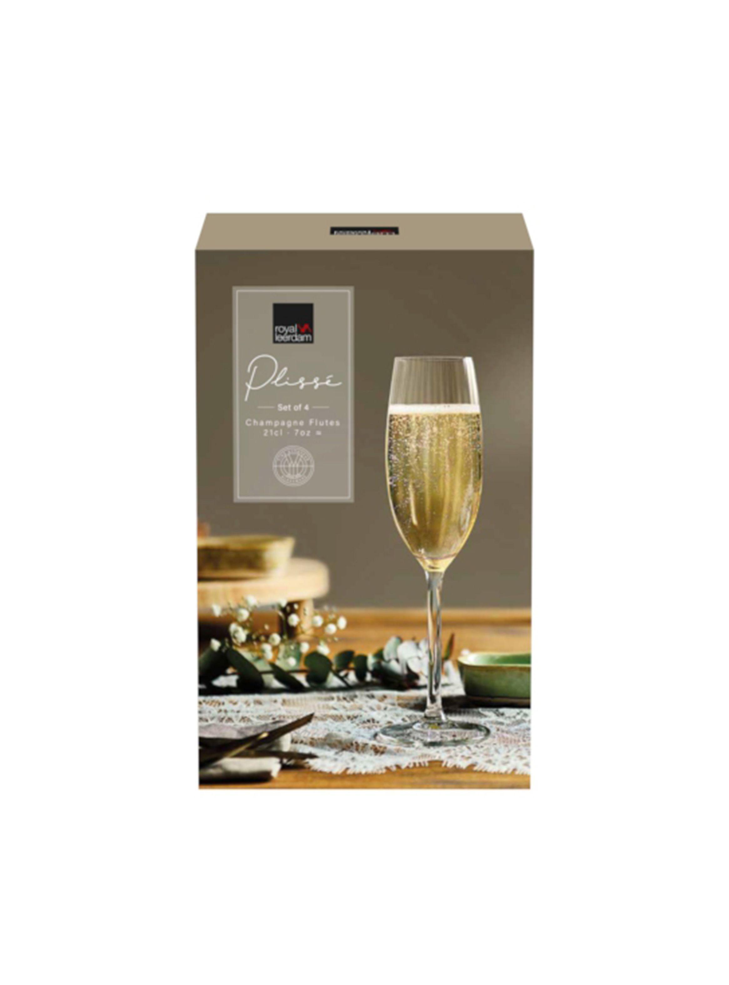 SET 4 COPAS FLAUTA PLISSE 210 ML-2