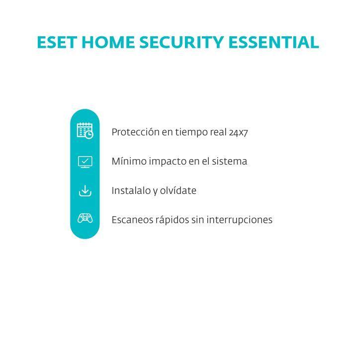 ESET® ANTIVIRUS HOME SECURITY ESSENTIAL 5 DISPOSITIVOS VIGENCIA POR 1 AÑO-2