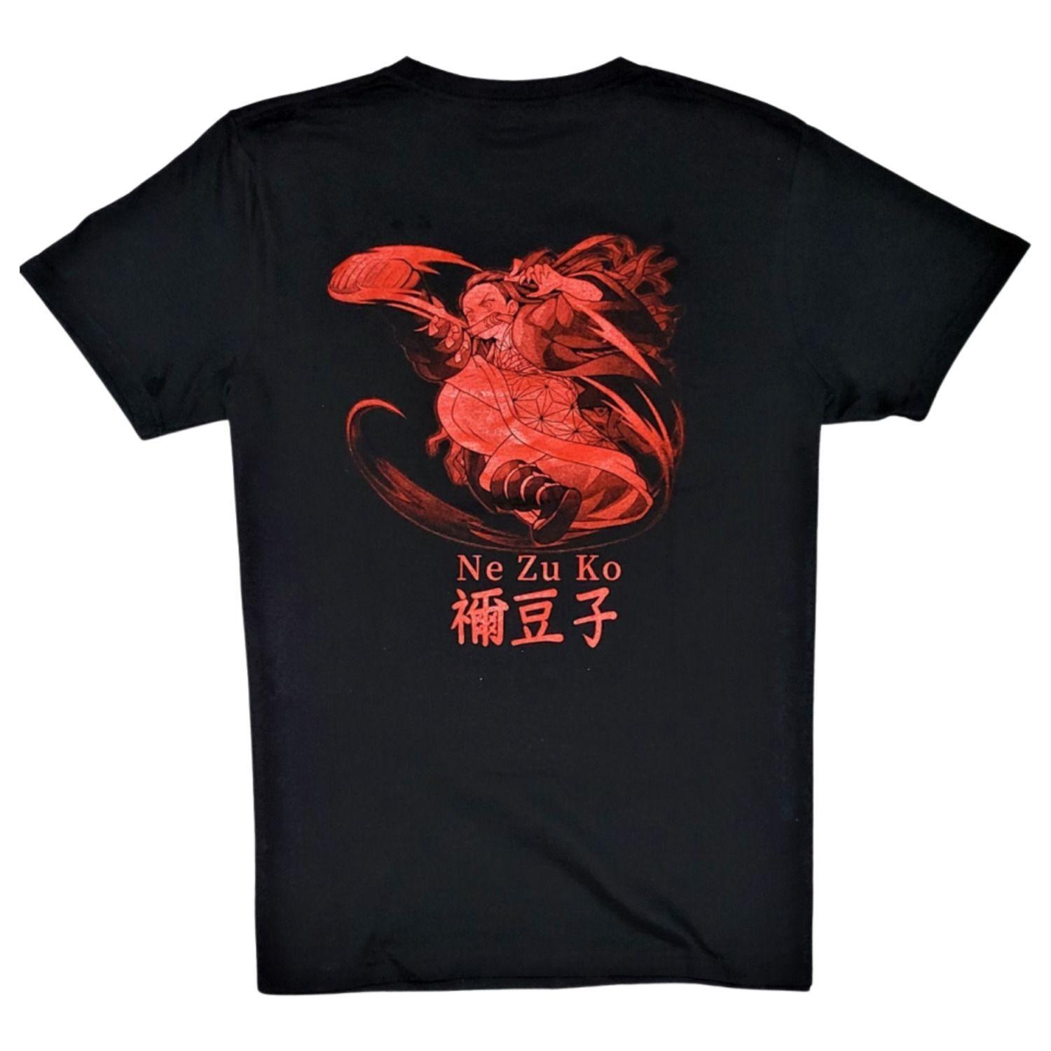 Polera Nezuko Doble Estampado-1