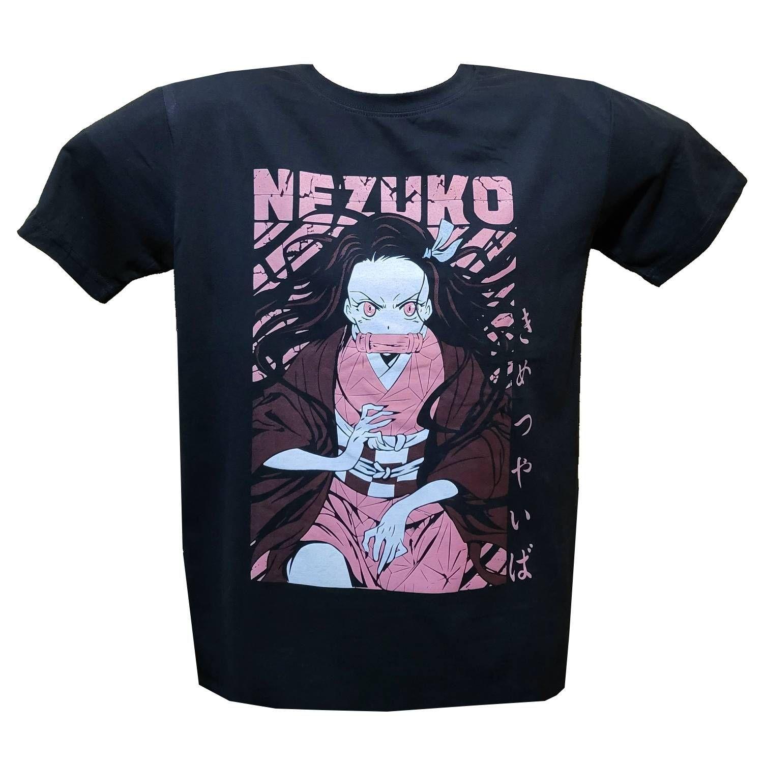 Polera Kimetsu no yaiba Nezuko Doble Estampado-0