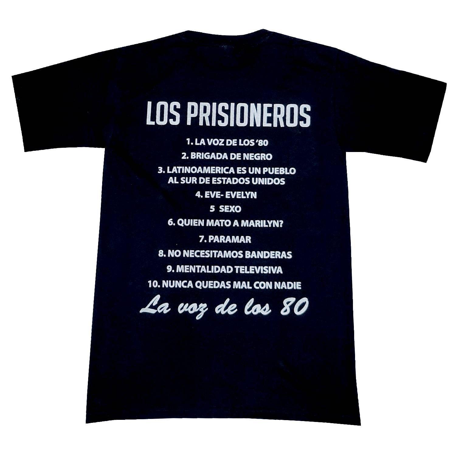 Polera Los Prisioneros La Voz de los 80 Doble Estampado-1