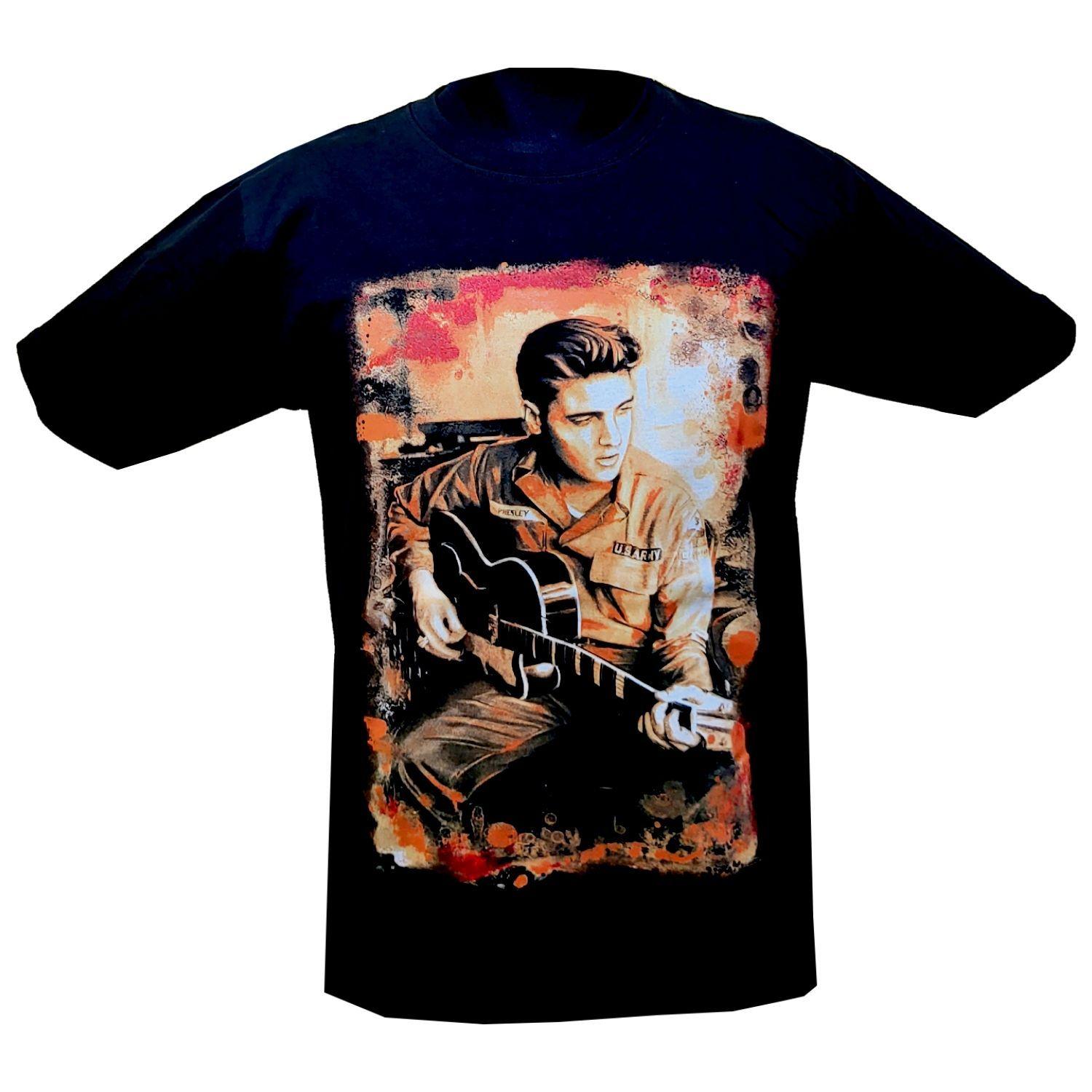 Polera Elvis Presley Doble Estampado-0