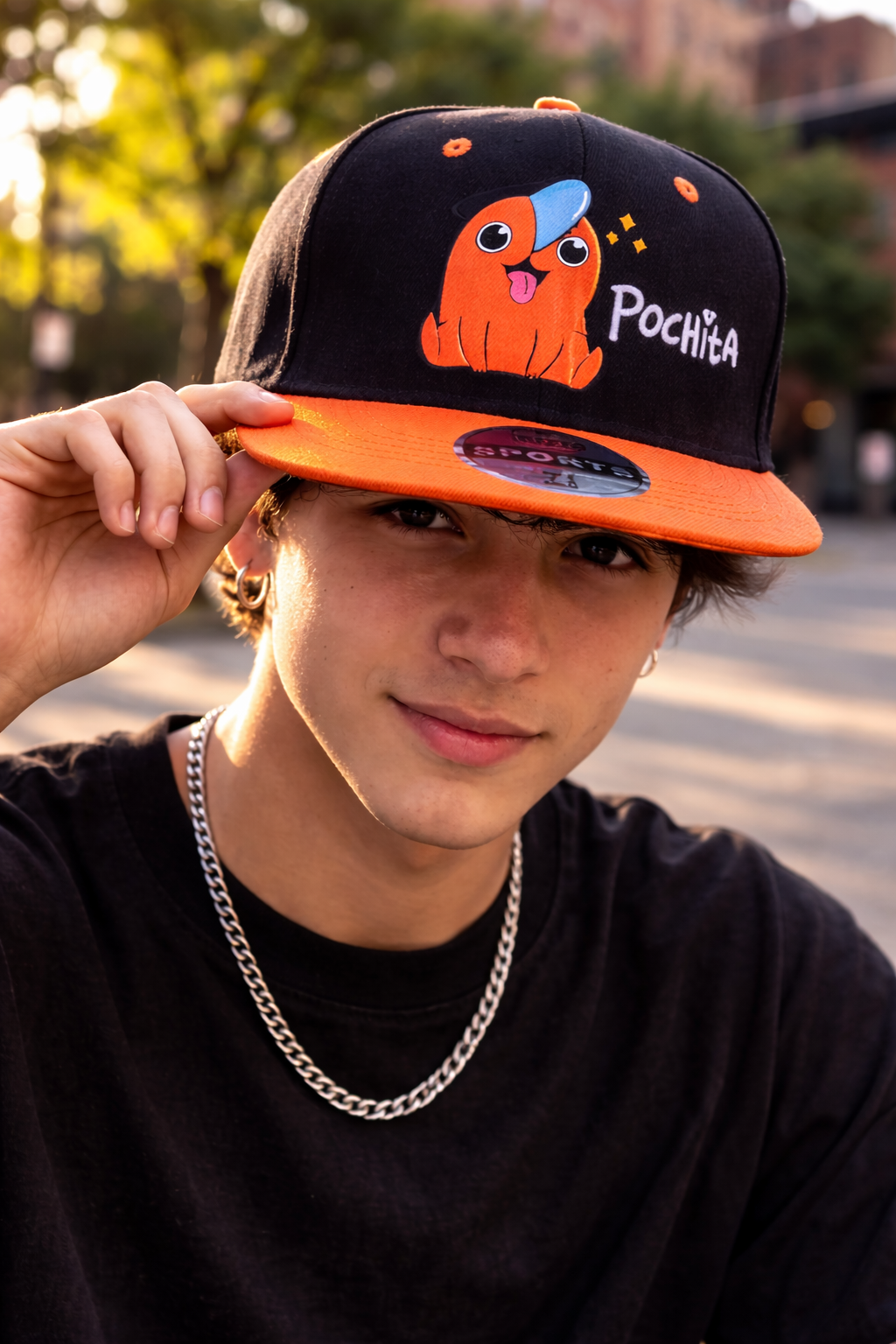 Gorra Snapback Pochita Visera Plana-2