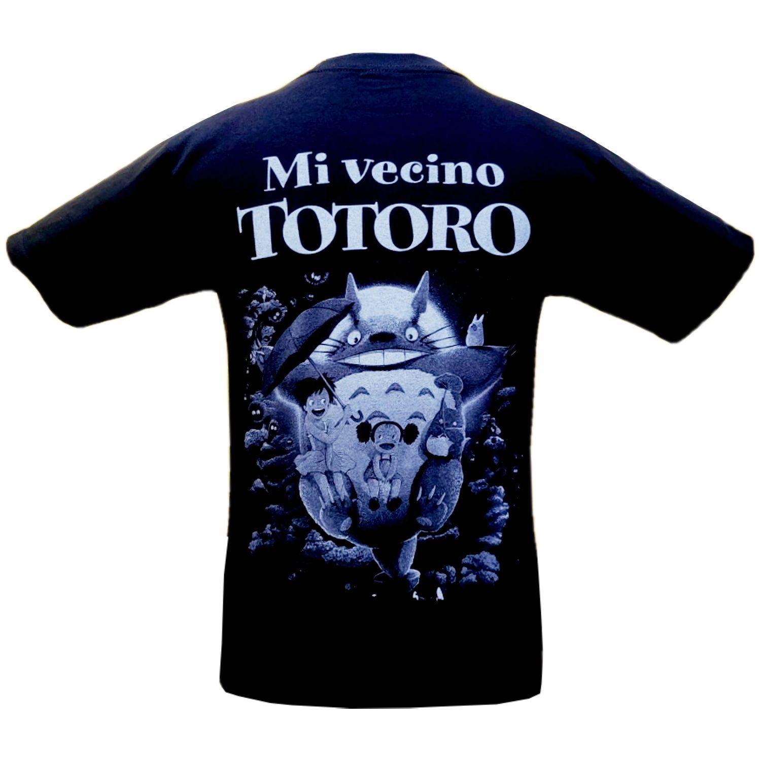 Polera Mi vecino Totoro Blue Doble Estampado-1