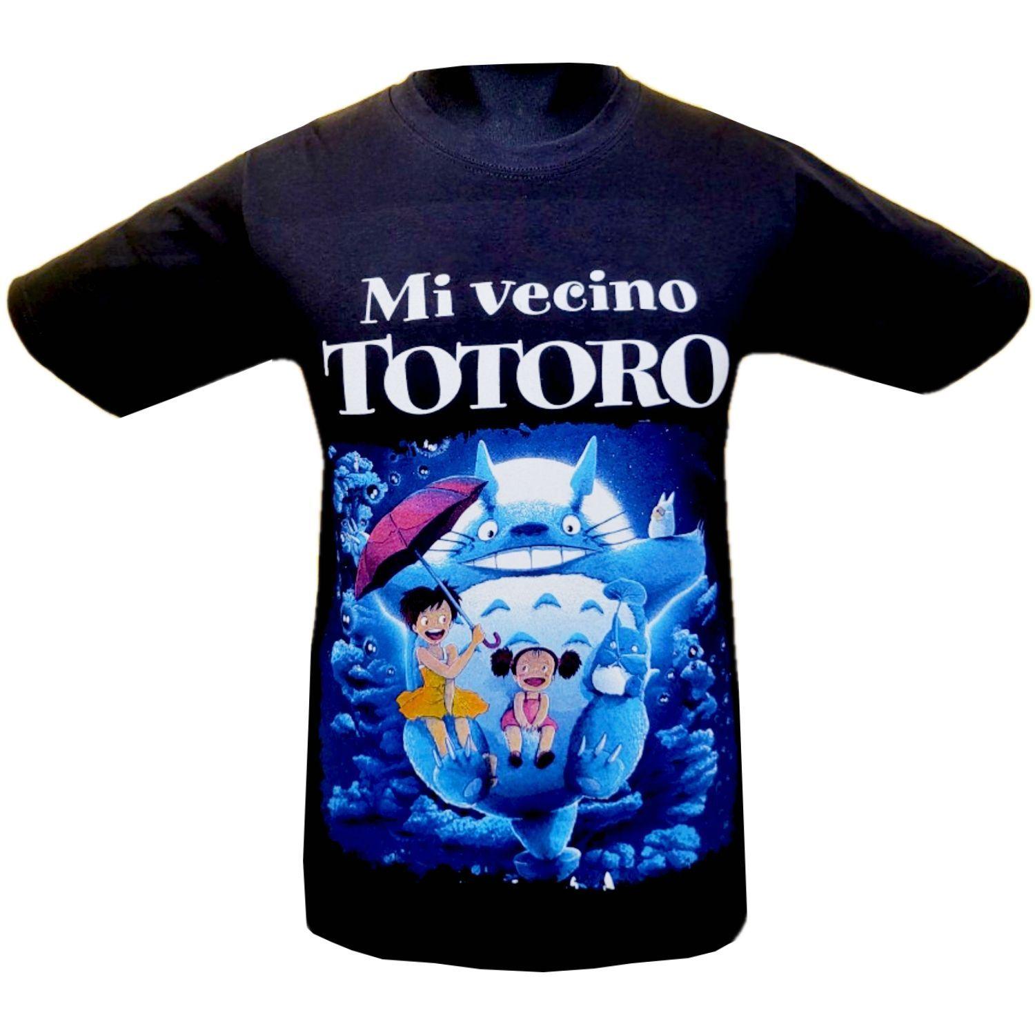 Polera Mi vecino Totoro Blue Doble Estampado-0