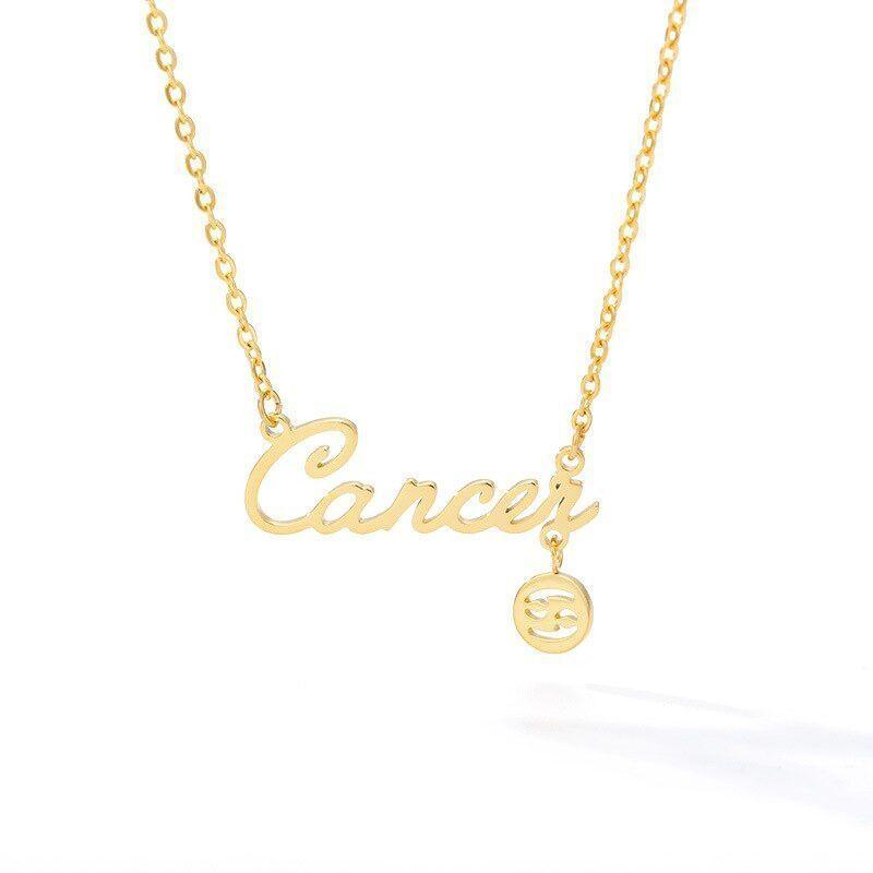 Collar Horoscopo Constelacion Signo CANCER Zodiacal Full Tendencia-0