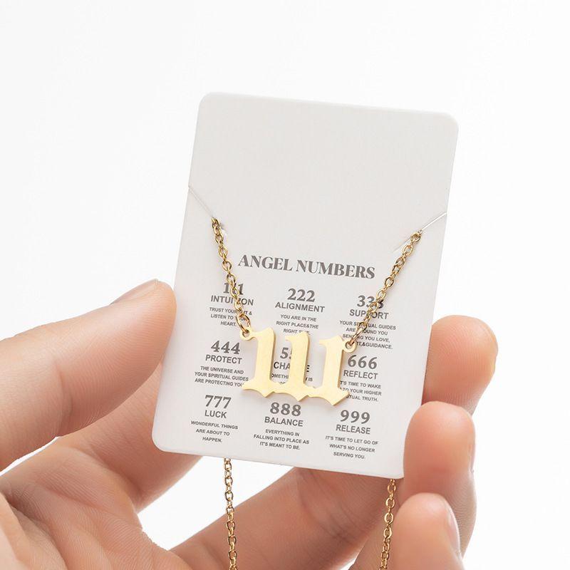 Collar Numero 111 Angeles Codigo Sagrado Numerologia Señal espiritual-0
