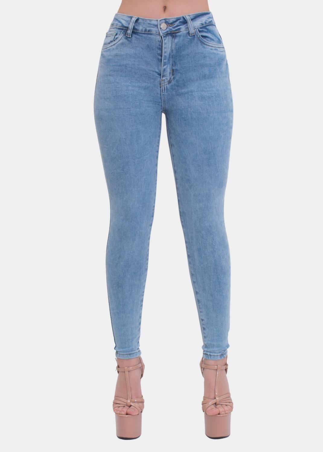 Jeans Skinny Prelavado Elasticado Push Up-0