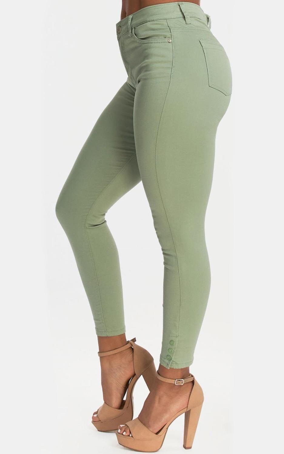 Pantalon Skinny Pistacho-2
