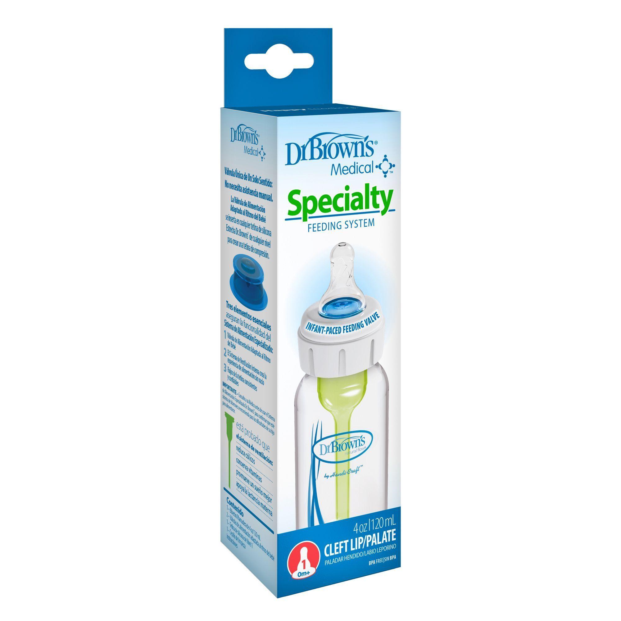 Mamadera Anticolico Alimentacion Especial 120ml con Tetina 0 3M Dr Brown's-1