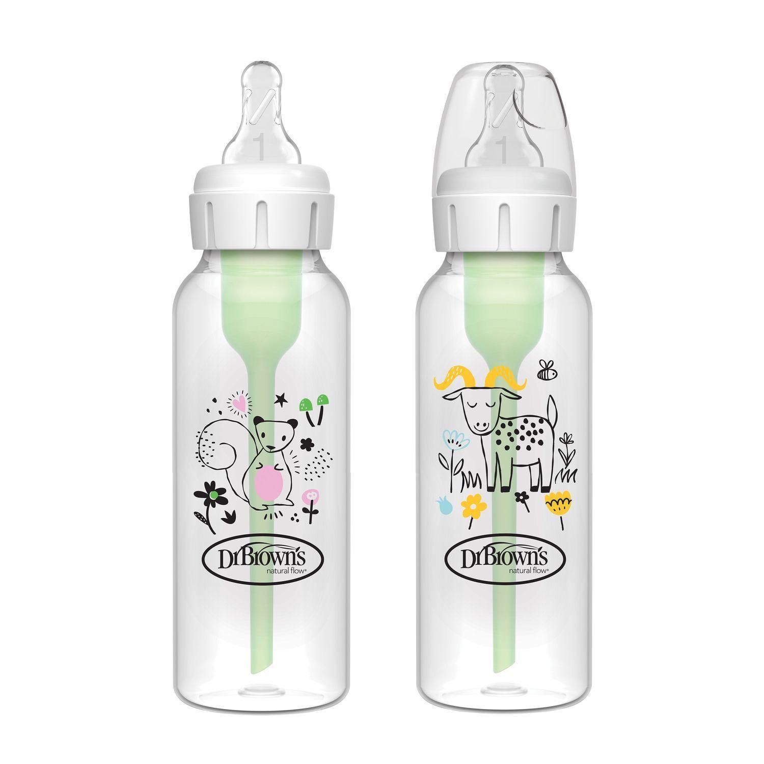 Pack 2 Mamaderas Anticolico Estandar 250ml Ardilla Chivo Dr Brown's-0