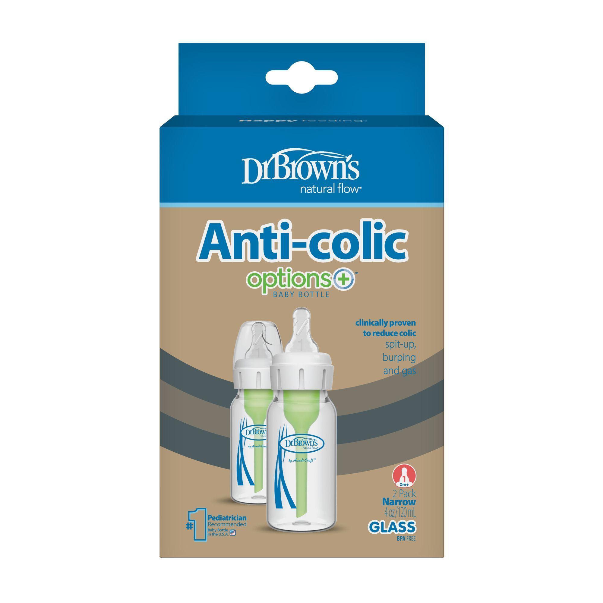 Pack 2 Mamaderas Anticolico Estandar Vidrio 120ml Dr Brown's-1