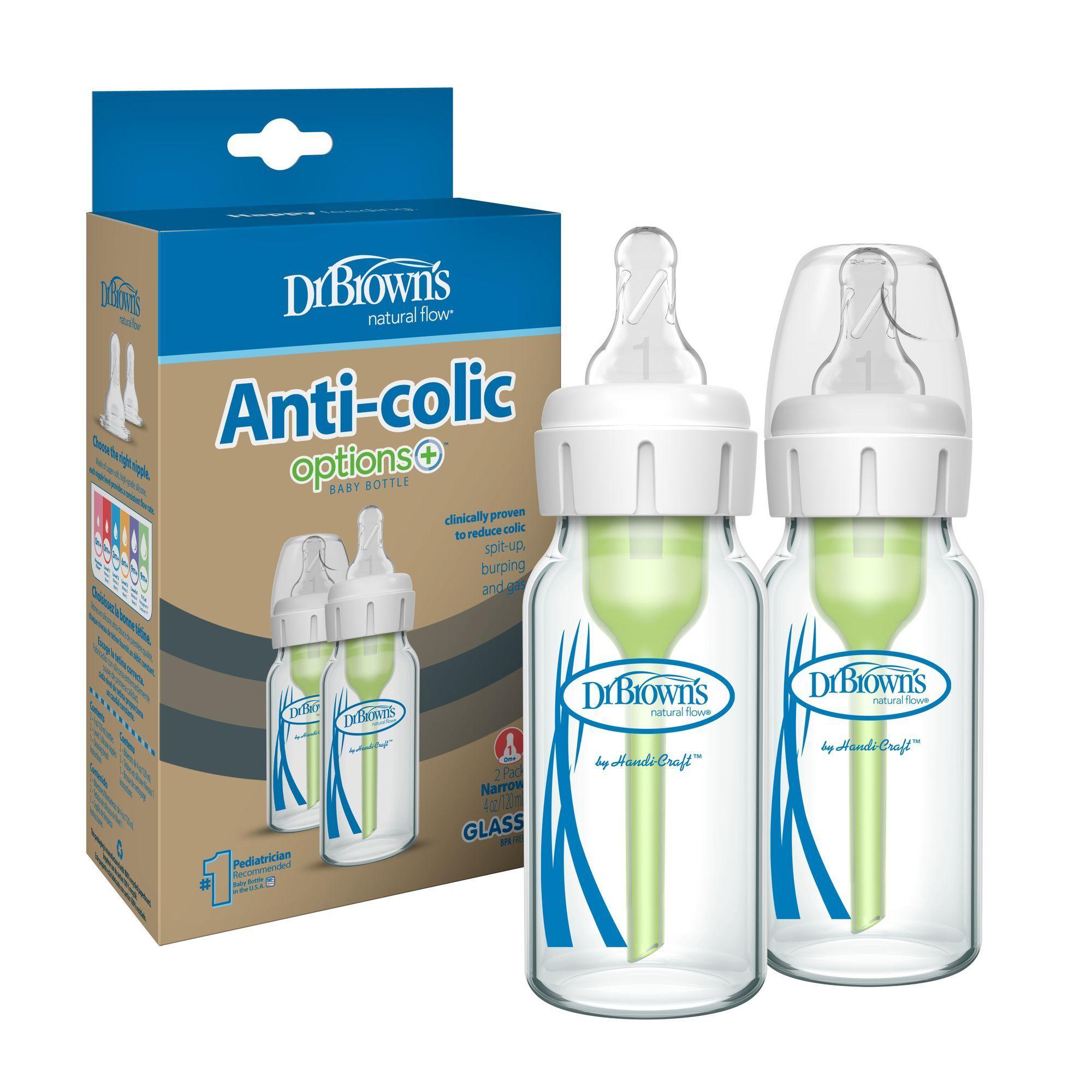 Pack 2 Mamaderas Anticolico Estandar Vidrio 120ml Dr Brown's-2