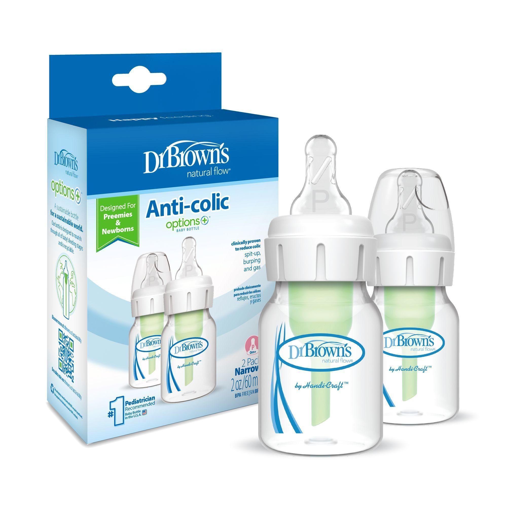 Pack 2 Mamaderas Anticolico Est ndar 60ml con Tetina para Prematuro Dr Brown´s-2