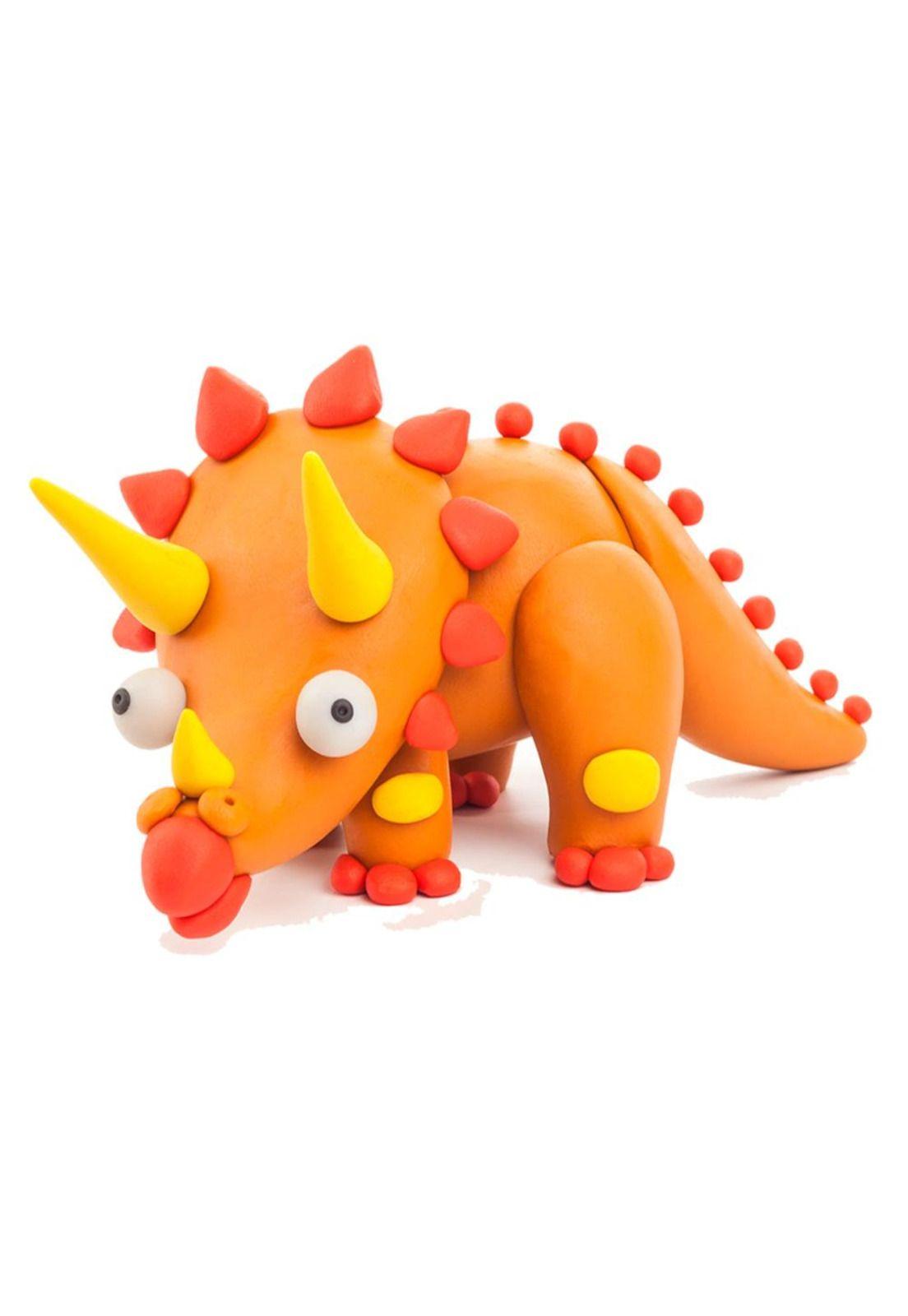Dinosaurio: Triceratops 3 Potes Hey Clay-2