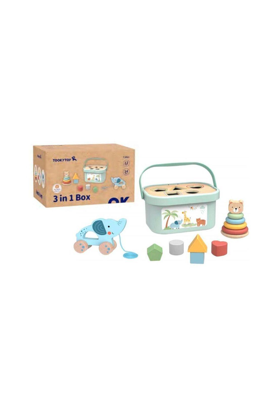 Caja 3 en 1 Animales del Bosque Tooky Toy-0
