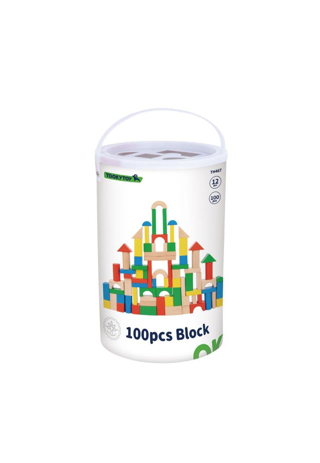 Bloques de Madera 100 Piezas Tooky Toy-2