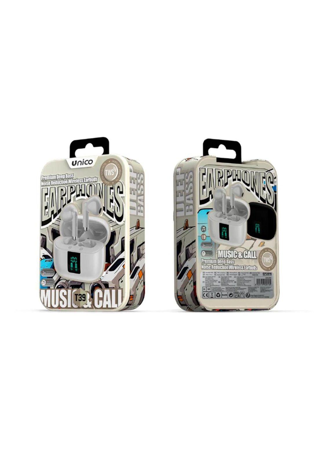 Audifonos Inalámbricos Premium Deep Gris Claro Bass Unico-2