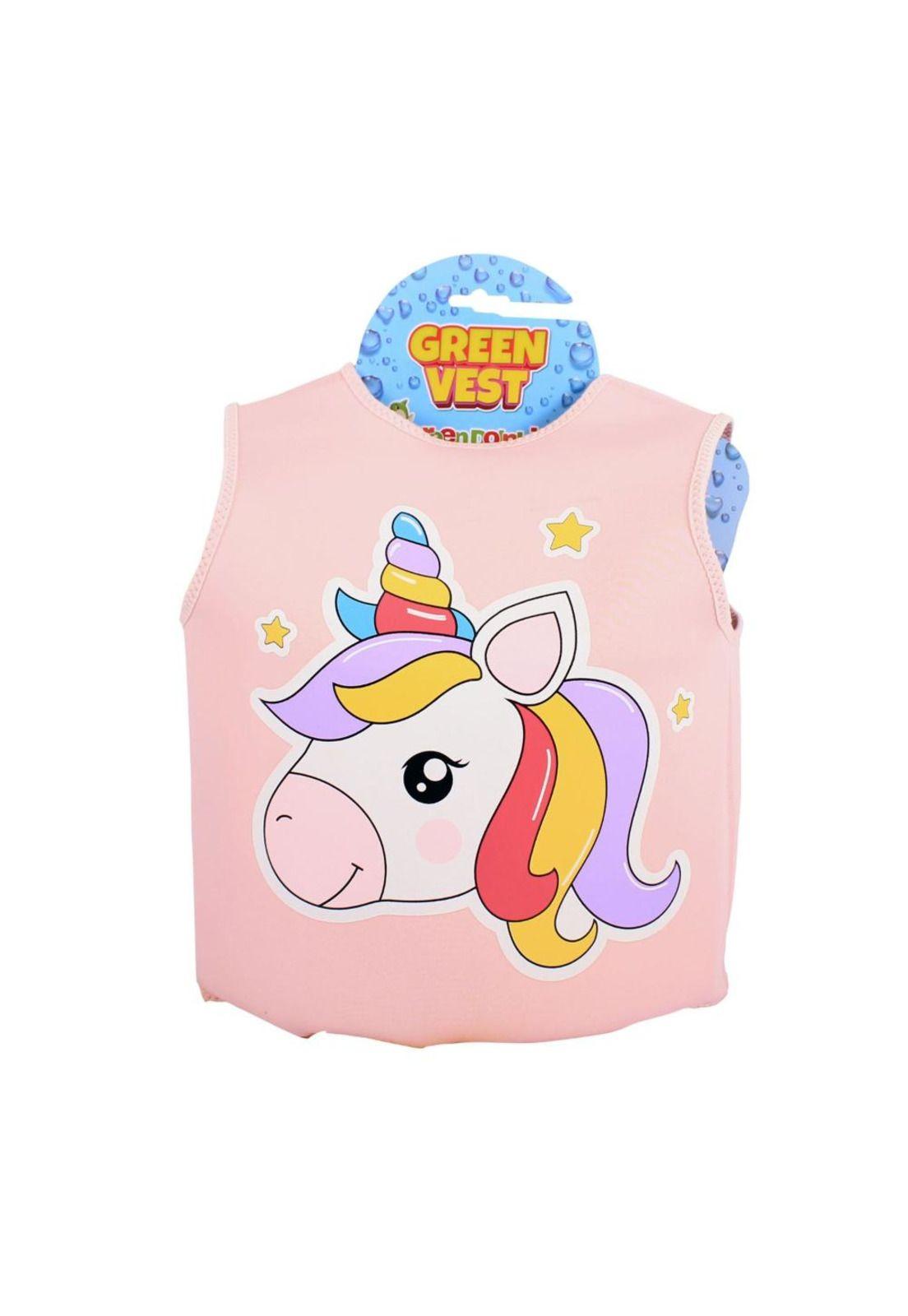 Chaleco Flotador Infantil Unicornio Palorosa 15 a 19 kg Green Dolphin-1